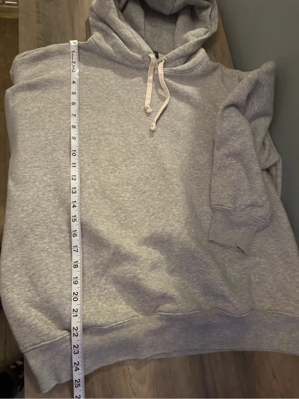 J. Crew Light Gray Men's Hooded Sweatshirt